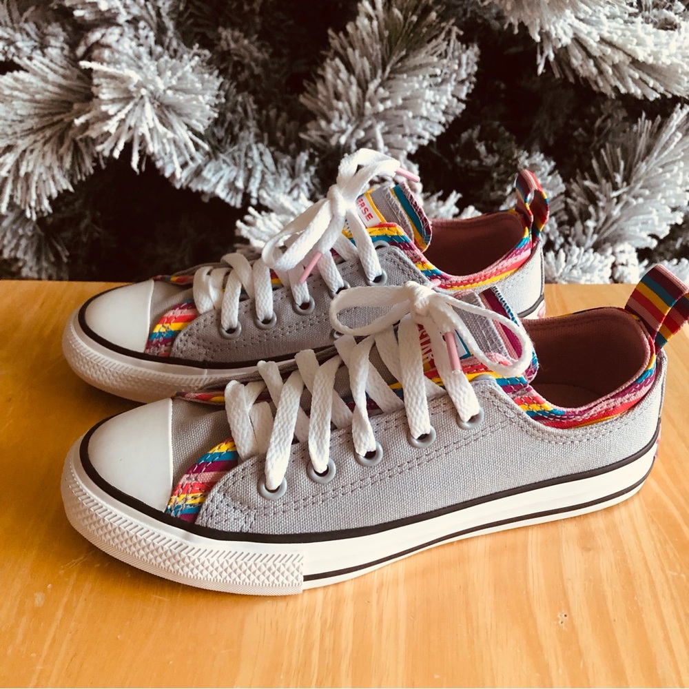 Girls Rainbow Converse All-Star sneakers